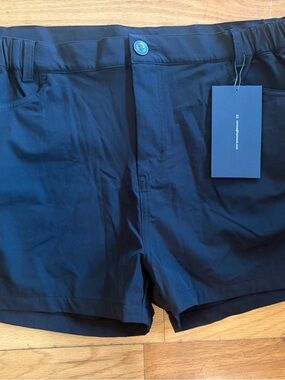 Haimont Men's BlackFlat Front Performance Shorts size XL NWT